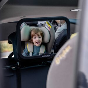 Ezimoov Mirror Pack – Espejo retrovisor para silla de coche a contramarcha + espejo retrovisor - Imagen 3
