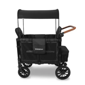 Wonderfold W2 Cochecito Vagón Luxe Volcanic Black 2 Plazas - Imagen 3