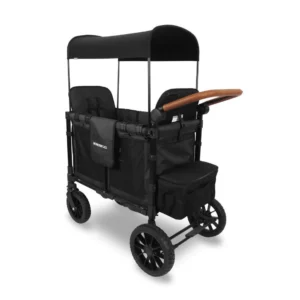 Wonderfold W2 Cochecito Vagón Luxe Volcanic Black 2 Plazas - Imagen 4